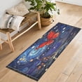 thumbnail image 4 of WOBOGO Red Butterfly Bedside Long Rug Delicate and Soft Modern Indoor Area Decor Non Slip Carpet for Bed Room Corridor Entrance Balcony, 4 of 8