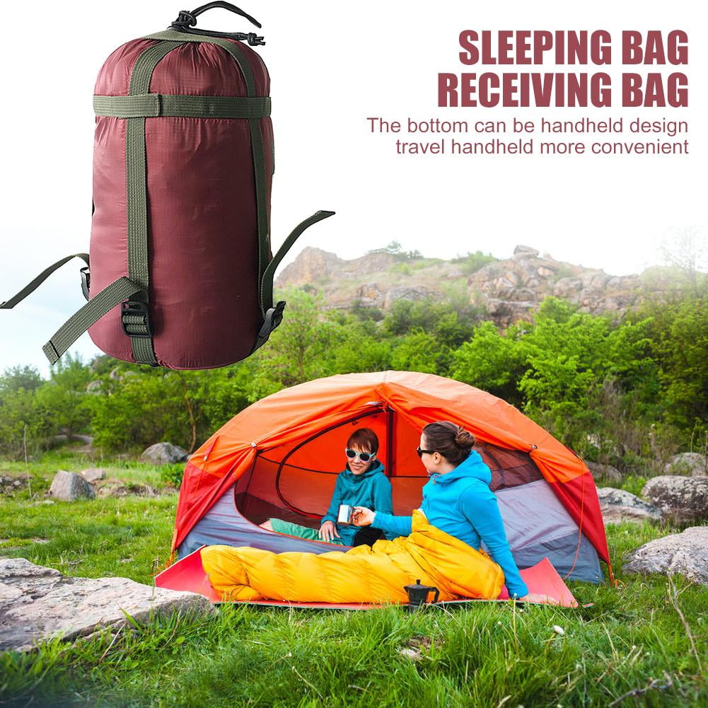 Yellow Camping Sleeping Bag Compression Stuff Sack Hammock Storage Packs L&6 