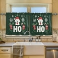 thumbnail image 2 of Yayeee Kitchen Curtains Tier Set of 2 Light Filtering 57"x24" Over Sink Window Panels, Christmas Dog, 2 of 7
