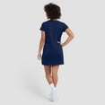 thumbnail image 5 of Women's Fanatics Navy Notre Dame Fighting Irish Ruched Drape T-Shirt Dress, 5 of 5