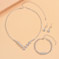 thumbnail image 5 of Faty-T Golden Jewelry Sets Chunky Necklace Earrings Bracelet Ring Set Fashion Indian Statement Costume Jewelry Set for Women, 5 of 8