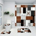 thumbnail image 1 of Ensemble de Rideau de Douche Toilette Salle de Bain Trois Pièces Moins de 25$ Dusknt, 1 of 4