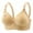 Beige, variant on CFLVAEK Bras for Women Plus Size No Underwire Lift Up Bralette Breathable Full Figure Everyday Bras Comfortable Wirefree Support Bras for Big Bust Pink XXXXL