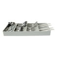 thumbnail image 6 of Kitchen Details 7 Slot Drawer Cutlery Organizer, Grey, 15.75" x 6.2" x 1.75", 6 of 8