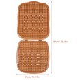 thumbnail image 2 of TEHAUX Breathable Seat Cushion Car 1Pack Brown Rectangular Summer Cooling Water Resistant 36X16X0.4In, 2 of 8