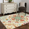 thumbnail image 4 of Kitchen Mats for Floor 3x5 Ft, Beige Boho Non Slip Area Rugs for Kitchen Bedroom Entryway, Retro Ethnic Shabby Colorful Floral Patterned Washable Carpet Runner Rug Floor Mats for Bedroom Home Decor, 4 of 9
