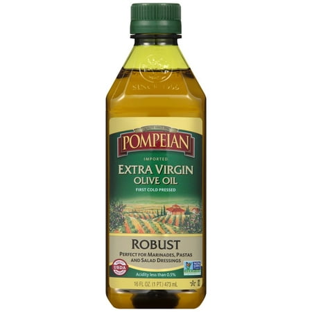 Pompeian Robust Extra Virgin Olive Oil, 16 fl oz - Walmart.com