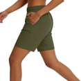 thumbnail image 6 of Hurxie Women's 5'' Hiking Cargo Shorts Quick Dry Lightweight Athletic Golf Outdoor Summer with Pockets Army Green,S, 6 of 7