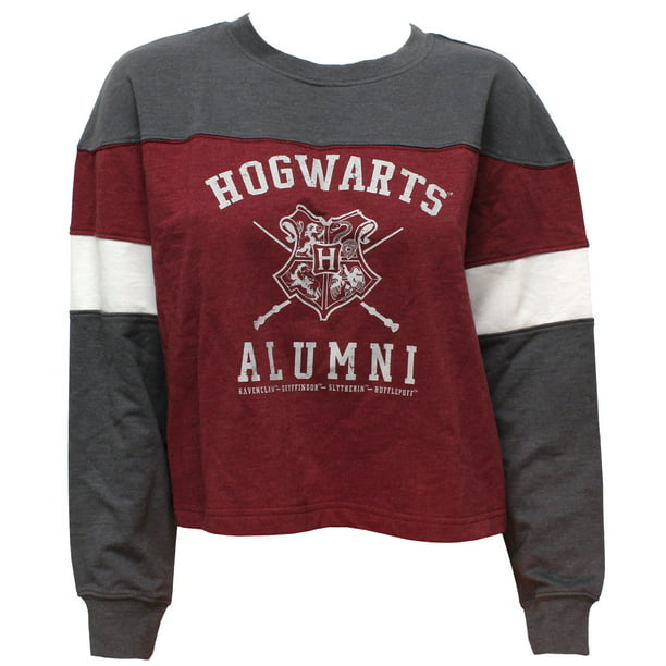 Harry Potter Juniors Hogwarts Alumni Varsity Long Sleeve Crop Top Shirt  (2XL) - Walmart.com