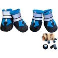 thumbnail image 1 of Zapatos impermeables para perros de 4 piezas con banda de seguridad reflectante esquí esquí Gafas de esquí, 1 of 2