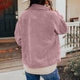 thumbnail image 6 of Yokua Women's Casual Lapel Loose Button Down Long Sleeve Corduroy Jacket with Pockets, 6 of 7
