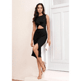 thumbnail image 5 of SOMER Cocktail Dresses for Women Wedding Guest Dress Sexy Sleeveless Black Midi Cutout Twist Party Formal Bodycon Casual Fashion Elegant Prom 2025, 5 of 6