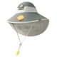 thumbnail image 3 of Sombrero de visera para niños con ventilador, sombrero de visera, protección, cubierta de sombra de cuello de área para niños de playa para niñ gris, 3 of 9