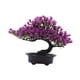thumbnail image 4 of Árbol bonsái artificial de bienvenida en maceta, colección de arte decorativo, artesanía, adorno Púrpura ligera, 4 of 9