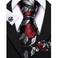 thumbnail image 3 of Set de corbata Barry.Wang floral de seda 150 cm de largo y 8,5 cm de ancho, 3 of 5
