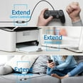thumbnail image 2 of Printer Laptop Computer Nylon Braided High Speed Extender Data Cord Male to Female USB 3.0 Extension Cable BLACK 1M/3.3FT, 2 of 8