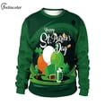 thumbnail image 3 of Chándal del Día de San Patricio para hombre, sudaderas de cuello redondo, jersey de pareja, sudaderas gráficas, ropa de calle Vintage, ropa masculina, 3 of 4