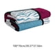 thumbnail image 3 of Manta de forro polar a cuadros - Manta de franela de poliéster suave, 39x27 pulgadas, roja/gris/azul/rosa/morado/verde/azul marino/marrón, 3 of 6