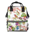 thumbnail image 1 of Fotbe Birds And Flowers Mochila Maternidad - Lona de Sarga Impermeable, Mochila de Pañales de Gran Capacidad con Múltiples Bolsillos y Correas Ajustables, 1 of 6