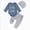 A97-Dark Blue, variant on Infant Baby Button Up Bodysuit Spring Fashion Cozy Soft 3 6 9 12 18 Months Unisex Onesies Long Sleeve Romper Jumpsuit Infant Onesie(3-6 Months,Blue)