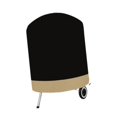 thumbnail image 4 of Cubierta de barbacoa redonda resistente al viento, accesorios de tela ligera y resistente, cubierta de parrilla de tela Oxford impermeable ajustable Negro 58x77cm, 4 of 8