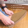 thumbnail image 4 of Haussimple Wool Unisex Wool Outdoor Slippers Color: Tan, Size: 7.5W, 4 of 7