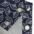 thumbnail image 5 of Ambesonne Geometric Grommet Curtain, Fan Pattern, 50" x 63", Dark Blue Cream, 5 of 6