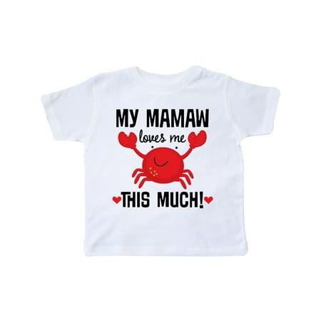 

Inktastic Mamaw Loves Me Grandson Gift Gift Toddler Boy or Toddler Girl T-Shirt