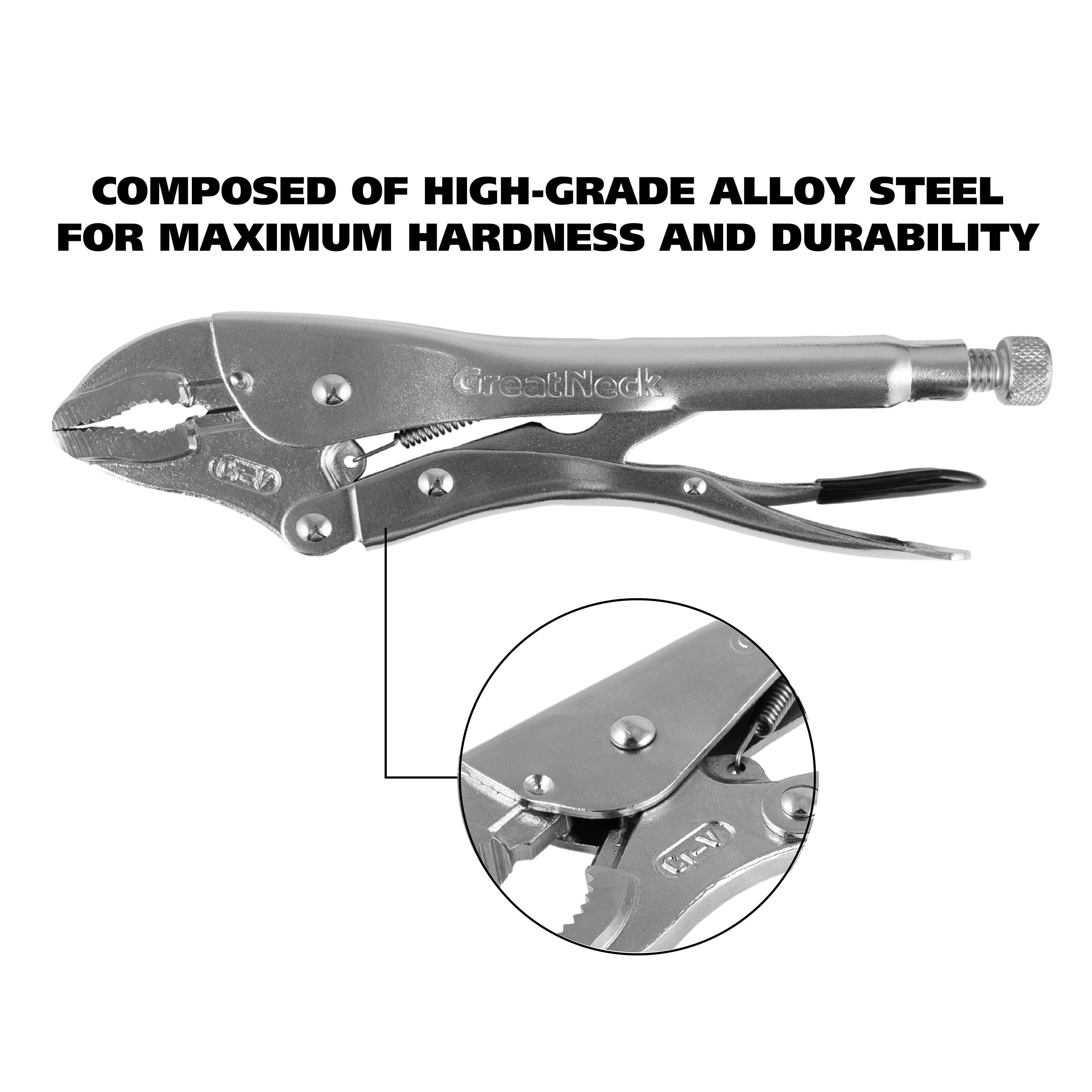 GreatNeck Locking Pliers Sets, 5 Pieces