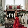 thumbnail image 3 of Black White Christmas Tree Pillow Covers 20x20 Inch Set of 2 Snow Winter Holiday Xmas Farmhouse Decoration Throw Pillow Cases for Sofa Couch, 3 of 6