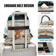 thumbnail image 4 of JIALIOU Mini Backpack Purse for Women Quilted Casual Daypack Small Travel Shoulder Bag, Starfish Stand on Beach, 4 of 7
