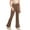Brown, variant on Bjutir Casual Pants For Kids Toddler Girls Leggings High Waisted Flare Pants Yoga Bootcut Pants Solid Color Full Length Bell Bottoms Brown 7-8 Years