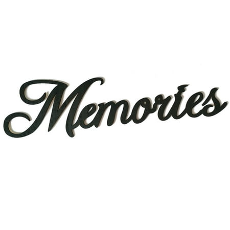 Hanging Wooden Wall Letters - Family Memories Blessings Letter Wooden Wall Sticker Wood Hanging Sign Word DIY Home Bar Decoration Ornament