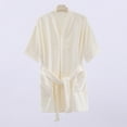 thumbnail image 4 of Fengactive Women's Short Sleeve Plush Robe - Cozy Warm Short Bathrobe Soft Nightgown Sleepwear with Pockets, 4 of 5