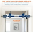 thumbnail image 6 of Gym1 Indoor Doorway Gym Set - Sensory Swing & Grip Rings - Adjustable Door Frame Pull-Up Bar for Kids & Adults - Door Frame Jungle Gym with Agility Ladder - 4-Piece, Blue, 6 of 6