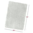 thumbnail image 5 of Clara Clark Set of 3 Absorbent Bath Mat Non-Slip Backing Rubber Bathroom Rugs, Large, 20x32, White, 5 of 6