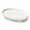 White Marble, variant on DBOZE Modern Oval Decorative Tray – Textured Matte Finish with Raised Legs, 10” x 6.5” x 1.5” Vanity Tray for Bathroom, Coffee Table, Jewelry & Candle Display,(White)