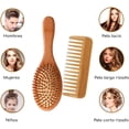 thumbnail image 3 of Kit Cepillo Peine Para el Cabello de Bambú Ideal Para Hombres o Mujeres CARAVIAN  Ecologico, 3 of 3