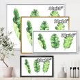 thumbnail image 4 of Designart 'Tropical Banana Leaves Set On White' Farmhouse Framed Canvas Wall Art Print, 4 of 5