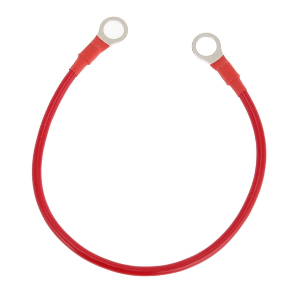 1 Pcs Battery Inverter Cable 10 AWG Gauge 1FT 3/8" Lug Battery Cable Universal for Car Vehicle Boat RV Solar Tinned Copper Red