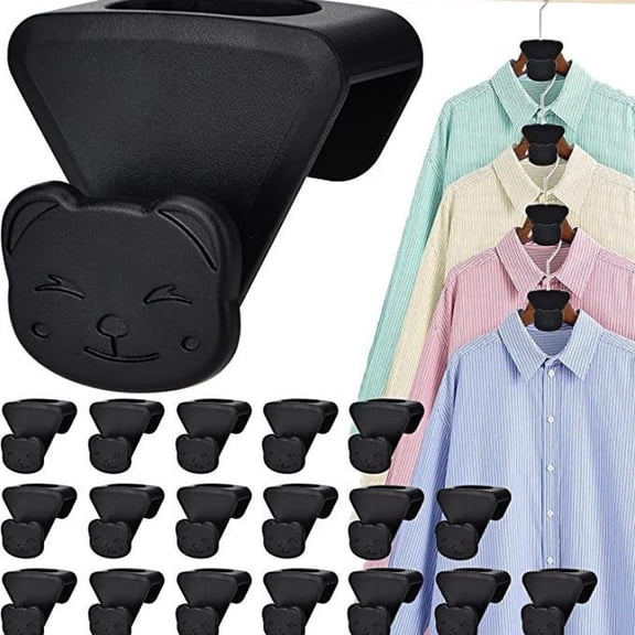 18Pcs Triangle Clothes Hanger Connector Hooks Heavy Duty Space Saving Cascading Hanger Extender Clips for Wardrobe Closet Organization