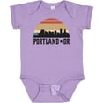 thumbnail image 3 of Inktastic Portland Oregon Skyline Retro Sunset Boys or Girls Baby Bodysuit, 3 of 5