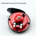thumbnail image 7 of SNNROO Red 300 DB 12V Car Horns Loud Air Electric Snail Horn 12V Motorcycle External Horn Double Tweeters Horn Waterproof Bicycle Snail Horn Raging Sound Speaker For Automobile Electric Vehicle, 7 of 7