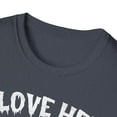 thumbnail image 3 of I Love Her Boo Bees, Gildan Unisex T-Shirt, Bee Ghost Graphic Tee, S-3XL, 3 of 3