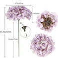 thumbnail image 3 of 10pcs Hydrangea Artificial Flowers Ivory White Fake Hydrangea Silk Flowers Heads with Stems Faux Flowers Centerpiece Table Decorations for DIY Wedding Baby Shower Party Shop Home (Ivory), 3 of 5