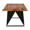 thumbnail image 4 of Taran Designs Darcy 80" Live Edge Solid Wood Dining Table in Brown, 4 of 5