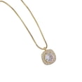 thumbnail image 1 of Collar cuadrado de plata de ley con tachuelas de diamantes, colgante de joyería de cadena de clavícula senior con sentido de diseño Ins para mujer Wmkox8yi sjalhkljlk5241, 1 of 4