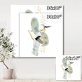 thumbnail image 4 of Designart ' Abstract Golden Mountain With Bird and Moon ' Modern Canvas Wall Art Print, 4 of 4