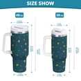 thumbnail image 3 of Little Flower and Grass Tumbler with Handle and Straw Lid 40 oz Insulated Vacuum Water Bottle Stainless Steel Travel Cup, 3 of 9