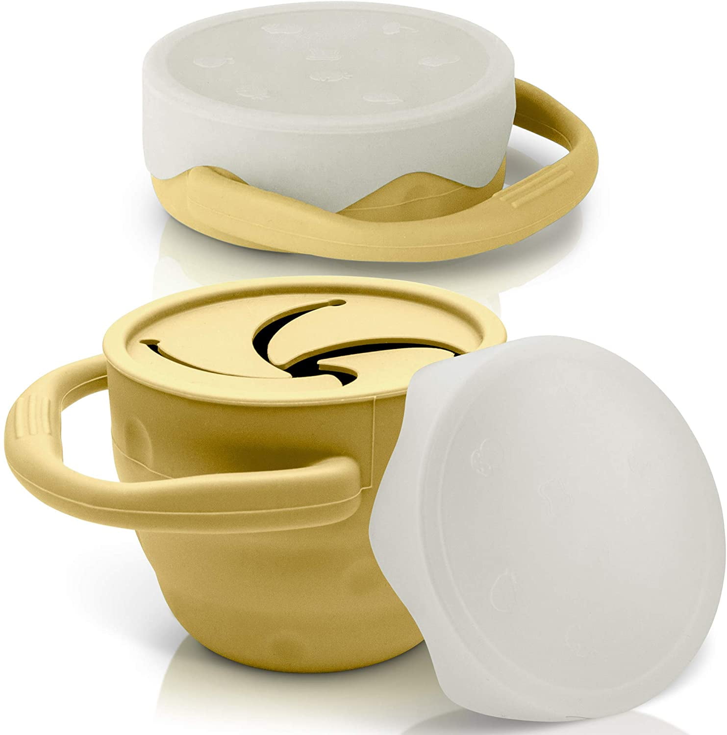 Foldable Snack Cup for Toddlers and Babies NonSpill Snack Container